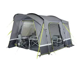 Ausgepackt - High Peak Riva 2.0 grau / Wohnwagenzelt / 365 x 320 x 215 cm / Wassersäule: 4000 mm / ausgepackt
