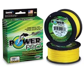 Shimano PowerPro Geflochtene Schnur, Hi-Vis Gelb, 135 m, 0,13 mm, 8 kg