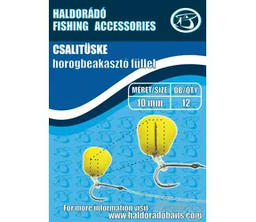 Haldorado Köderwiderhaken mit Gummiring 7mm 12St