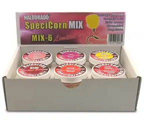 Haldorado Gummy Corn SpéciCorn MIX Limited Edition 16 Stück 10+15 mm Mix 6 Geschmacksrichtungen