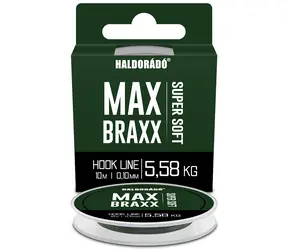 Haldorado Max Braxx Superweiche Hakenschnur, 10 m, 0,10 mm, 5,58 kg