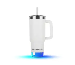 HidrateSpark PRO 2 Tumbler Edelstahlflasche 887 ml weiß
