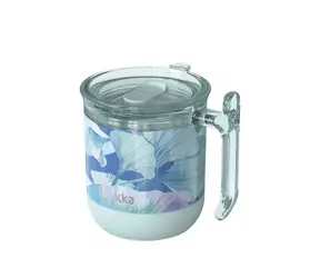 Quokka Edelstahl-Thermosbecher Wave Ginkgoblätter 260 ml