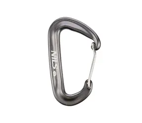 NILS Camp NC1707 12kN grauer Aluminium-Karabiner / Tragfähigkeit: 1200 kg
