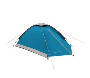 NILS Camp NC6033 Nightfall blau/hellgrau / Touristenzelt / 2 Personen / 205+60 x 150 x 105 cm / Wassersäule: 2500 mm