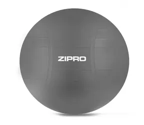 ZIPRO Premium -Gymnastikball mit Anti-Burst-Technologie, 65 cm, grau / Gymnastikball