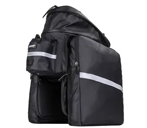 Rhinowalk RK6100B Fahrradtasche für Untersattelträger, 30 l, Schwarz