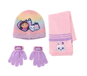 Cerdá Gábinas Zauberhaus Winterset für Kinder (Mütze, Schal und Handschuhe) 