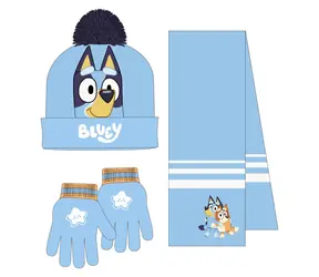 Cerdá BLUEY Kinder-Winterset (Mütze, Schal und Handschuhe) 