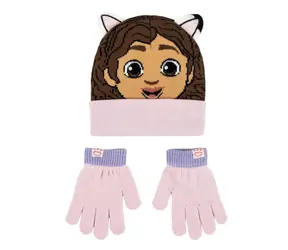 Cerdá Gabby's Dollhouse Kinderwinterset (Mütze & Handschuhe) 