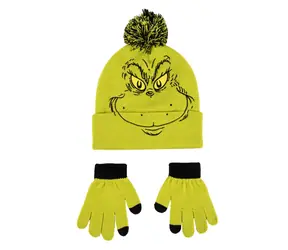 Cerdá Grinch Kinder-Winterset (Mütze & Handschuhe)