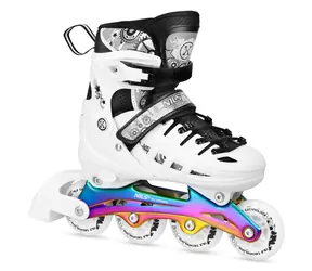 NILS Extreme NH10905.2 4-in-1 Schlittschuhe Regenbogen/Weiß
