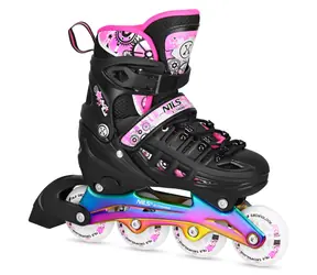 NILS Extreme NH10905.2 4-in-1 Schlittschuhe Regenbogen/Pink