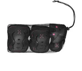NILS Extreme H320 Schutzhüllen-Set Schwarz-Pink