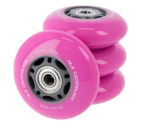 NILS Extreme PU 70x24mm ABEC 7 PU-Rollen mit Kugellagern, pink