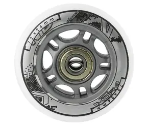 NILS Extreme Satz weißer PU-Rollen 72x24 + ABEC7-Kugellager