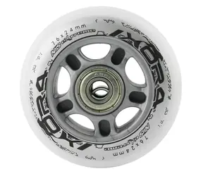 NILS Extreme Satz weißer PU-Rollen 76x24 + ABEC7-Kugellager