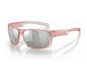 VeyRey Sports polarisierte Sonnenbrille Irtox Pink Rahmen Silberne Gläser