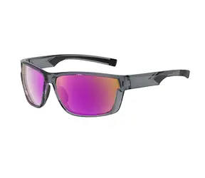 VeyRey Sports polarisierte Sonnenbrille, Irtox-grauer Rahmen, violette Gläser