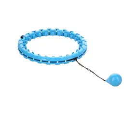 HMS FH01 Massage-Hula-Hoop-Reifen mit Gewichten, blau