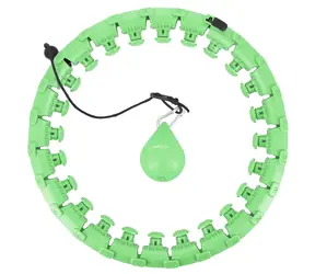 HMS HHW01 Massage-Hula-Hoop-Reifen mit Gewicht, grün