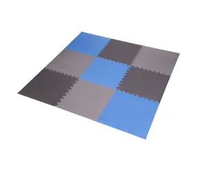 One Fitness MP10 Schutzmatte mit Puzzleteil Blau-Grau