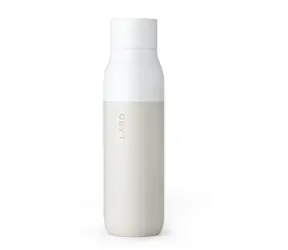 LARQ PureVis 500ml Trinkflasche aus granitweißem Edelstahl mit Selbstreinigungsfunktion und UV-Sterilisation