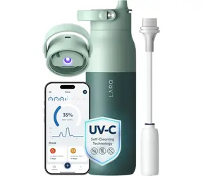 LARQ PureVis 2 680ml eukalyptusgrüne Edelstahl-Trinkflasche mit Selbstreinigungsfunktion und UV-Sterilisation