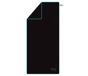 NILS Aqua Mikrofaserhandtuch NAR13 schwarz/blau