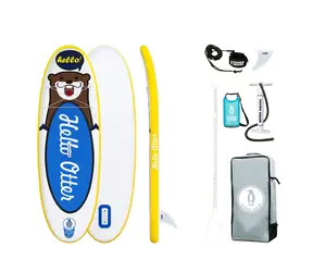 FunWater aufblasbares Paddleboard Tuxedo Sailor Kinder-SUP 240 cm blau / Zubehör / Max. Belastung 77 kg 