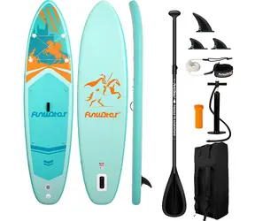 FunWater aufblasbares Paddleboard SUPFW70A 350cm türkis / Zubehör 