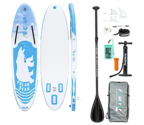 FunWater aufblasbares Paddleboard SUPFW07A 320 cm blau / Zubehör 