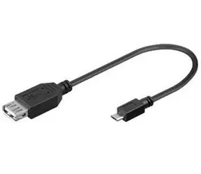 PremiumCord, USB-Reduzierkabel USB A/Buchse - Micro USB/Stecker 20 cm