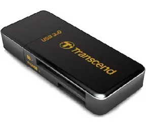 Transcend TS-RDF5K / USB 3.0 / SD, SDHC (UHS-I), SDXC (UHS-I), microSDHC (UHS-I), microSDXC (UHS-I) / schwarz