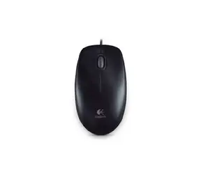 Logitech B100 schwarz / Kabelgebundene optische Maus / USB