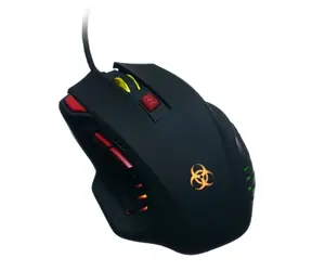 Connect IT BIOHAZARD schwarz / Optische Gaming-Maus / 3200DPI / 7 Tasten / USB / 1,8 m