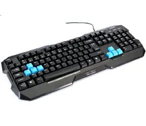 E-BLUE Polygon-Tastatur / Gaming / spritzwassergeschützt / USB / US / Schwarz