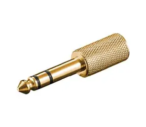 PremiumCord Adapter Stereo-Klinke 6,3 - Stereo-Klinke 3,5 M/F vergoldet