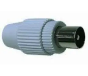 PremiumCord TV-Antennenstecker IEC gerade-M, 75 Ohm