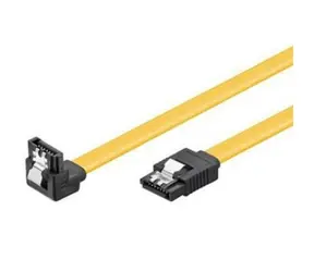 PremiumCord SATA III 90°-Kabel mit Metallverriegelung 0,5 m