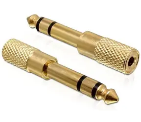 DeLock Adapter Stereo-Klinke 6,35 mm Stecker auf Stereo-Klinke 3,5 mm Buchse