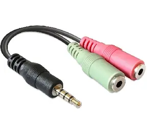 DeLock Adapter Klinke 3,5 mm Stecker > 2 x Klinke 3,5 mm Buchse