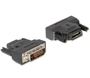 DeLock Adapter DVI 24+1 Stecker > HDMI Buchse mit LED 