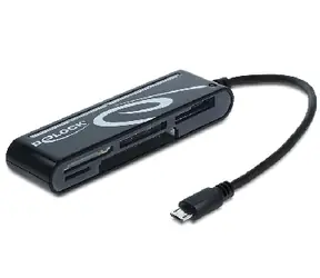 DeLock Speicherkartenleser / Micro-USB / OTG / 6 Steckplätze