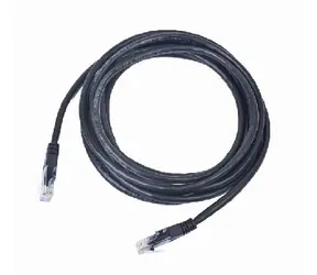 Gembird UTP CAT5E 0,25 m schwarz / Patchkabel / mit Schutz