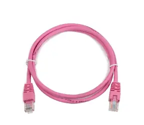 Gembird UTP CAT5E 2 m rosa / Patchkabel / mit Schutz