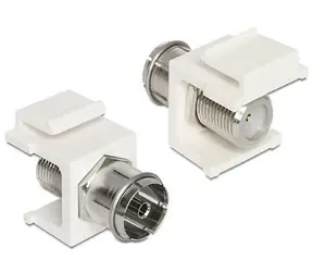 DeLock Keystone-Modul IEC-Koaxialbuchse > F-Buchse