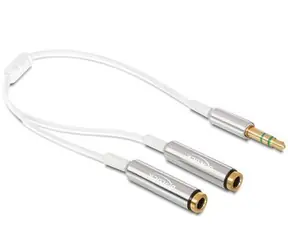 DeLock Adapter: 3,5-mm-Stereo-Klinkenstecker auf 2 x 3,5-mm-Stereo-Klinkenbuchse, 25 cm