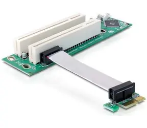 DeLock Riser Karte PCI Express x1 > 2x PCI 32Bit 5 V