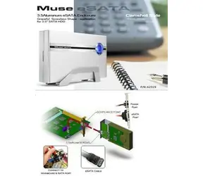 Thermaltake A2319 Muse eSATA-Gehäuse / Externe Aluminiumbox / eSATA
